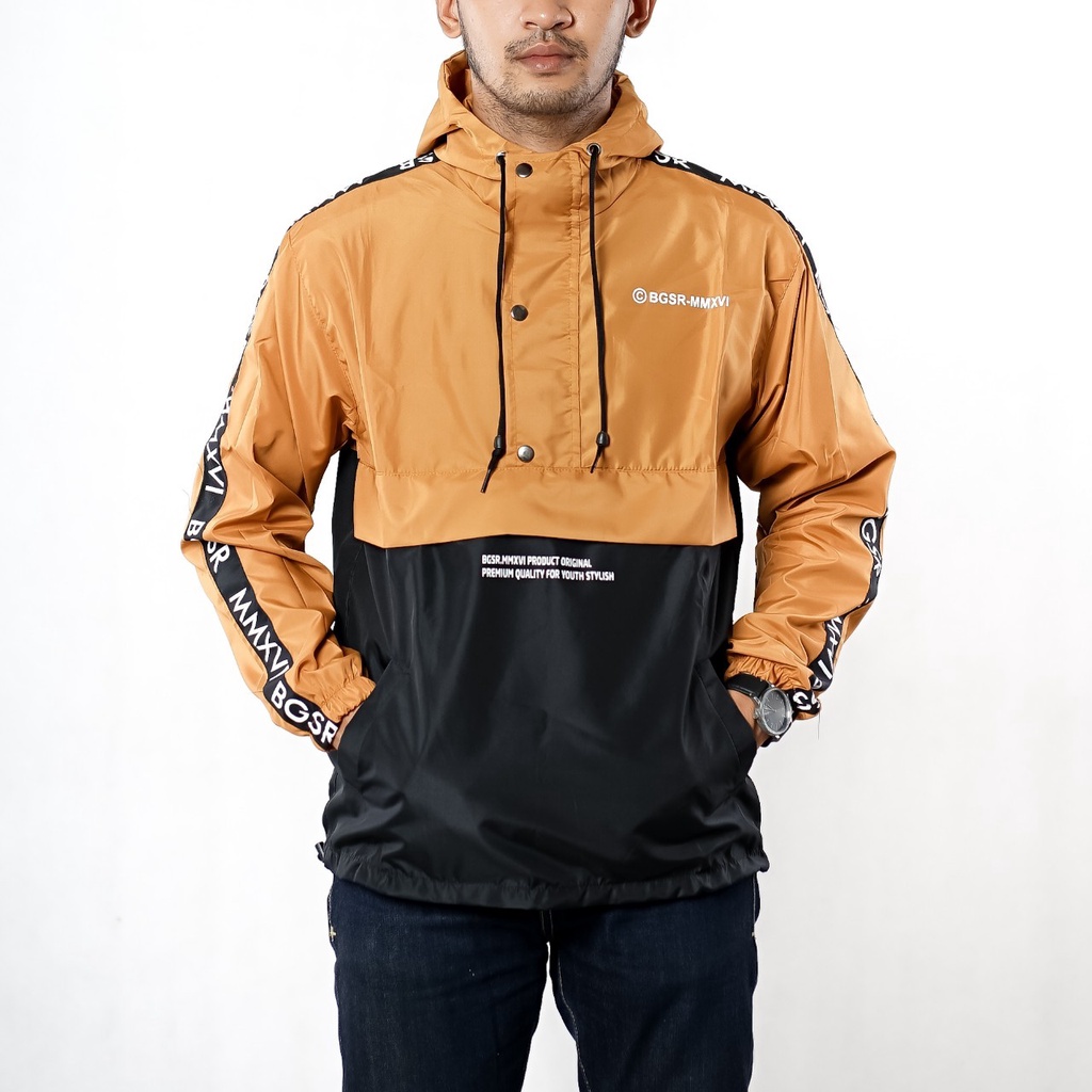 JAKET PRIA OUTDOOR TASLAN BGSR PREMIUM / JAKET WINDBREAKERS UNISEX / JAKET CAOUGLE