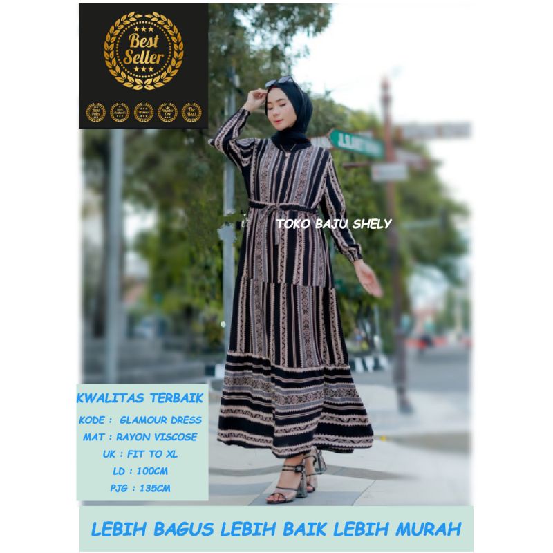 GLAMOUR DRESS/DRESS WANITA CASUAL DRESS/DRESS/CASUAL DRESS/CASUAL/PAKAIAN WANITA