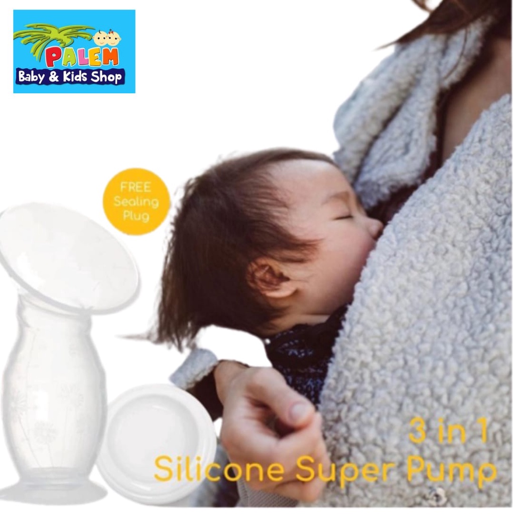 Crown SNUGGLE 3in1 Silicone Super Pump CR 6338 Pompa Manual / Penampung ASI Silikon 3 in 1 BPA FREE