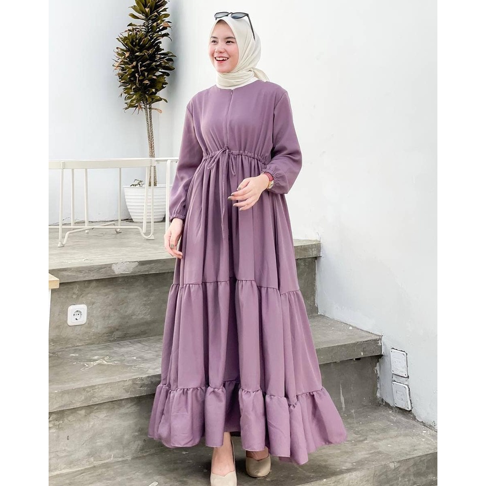 Saandra.id - Wardah Gamis Syari Terbaru 2022 konveksi.Tanah.Abang Seliting depan Busui Rempel Susun-3