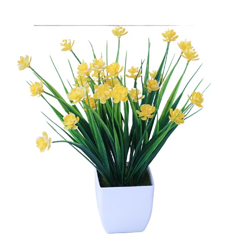Retaily PT51 Pot Tanaman Hias Bunga Hias Plastik Ornamen Pot Bongsai Artificial Flower Decoration