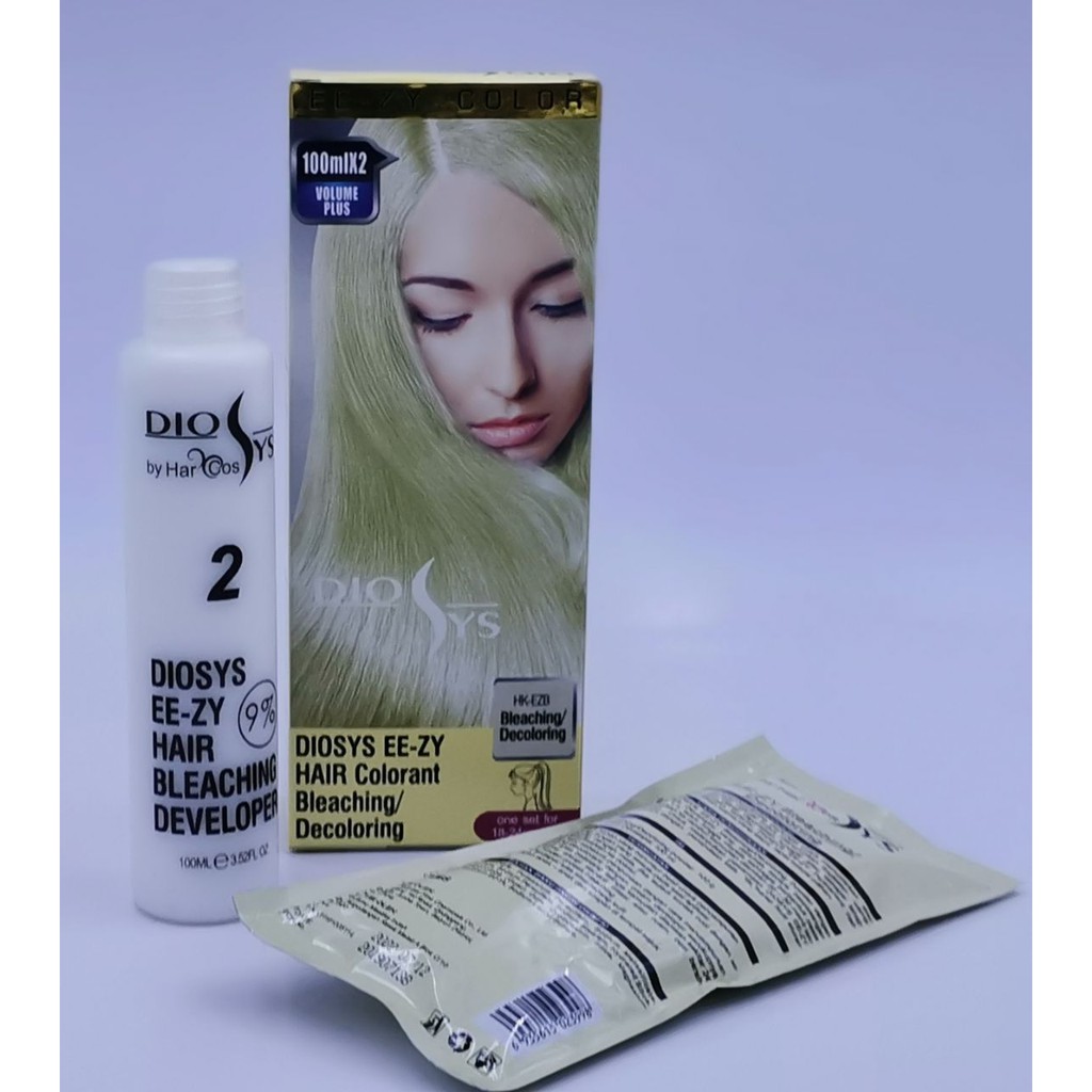 Diosys Hair Color Pewarna Rambut Permanen Dan Penetral (Bleaching) 100 ML