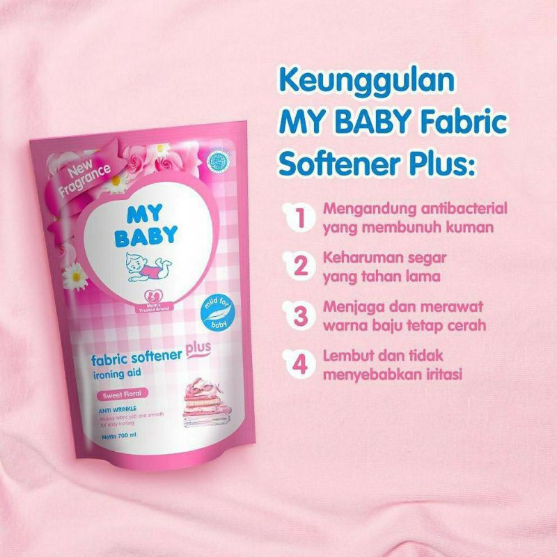 My Baby Fabric Softener Ironing Aid 1500ml - PELEMBUT Pewangi Pakaian Bayi