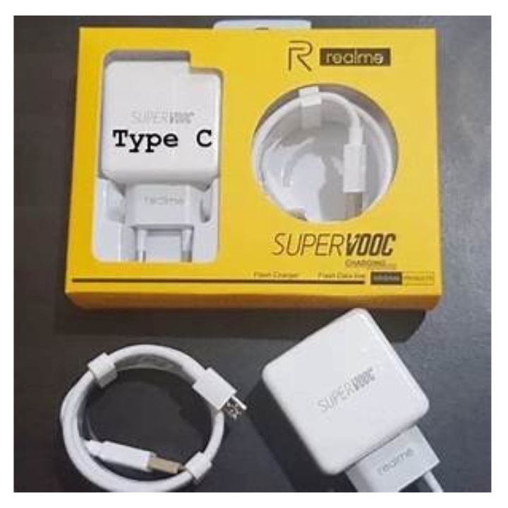 Tc Charger Realme &amp; Oppo Original Fast Charging Tc real 2.5A Super VOOC