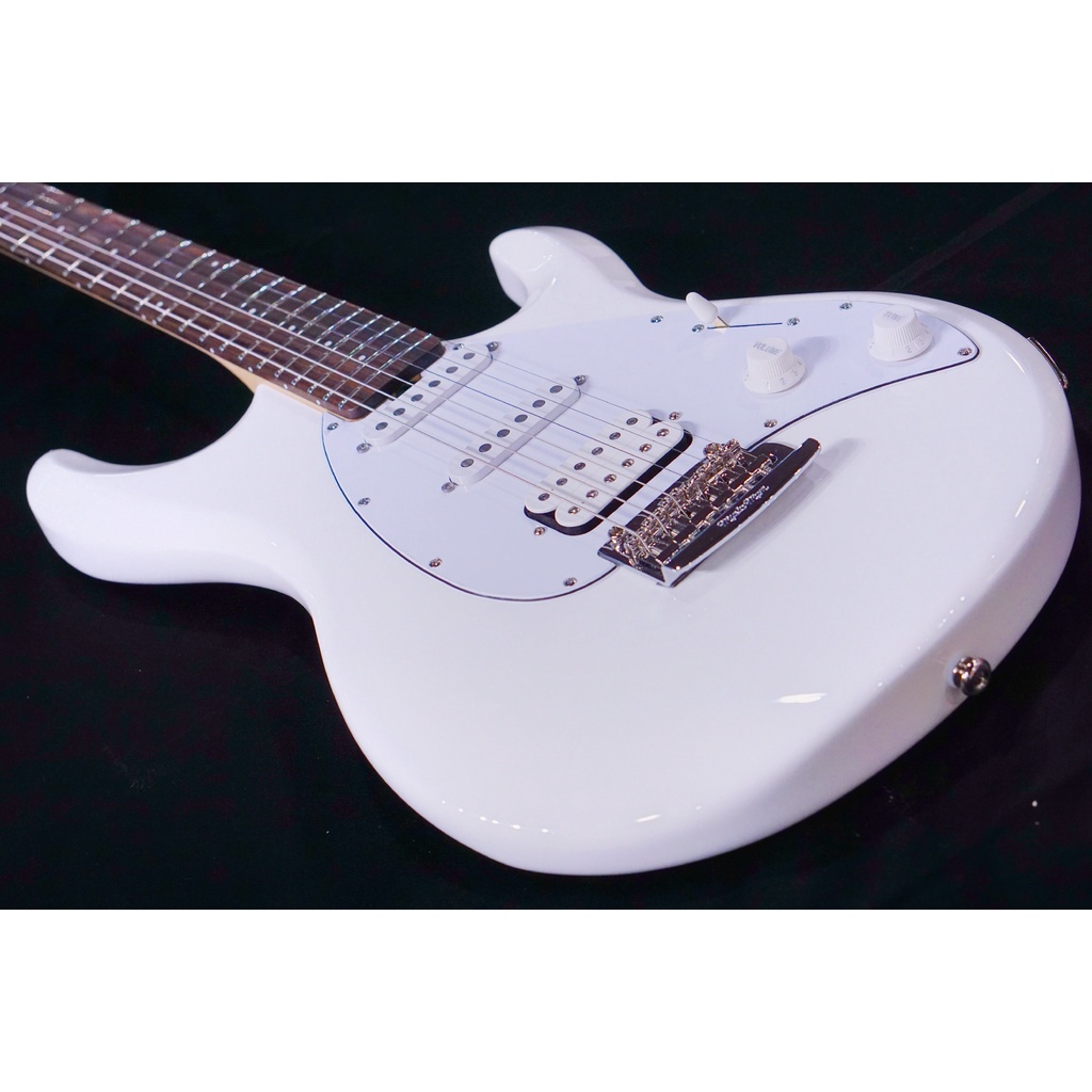 Ernie Ball Music man Silhouette Special HSS Trem - White - Rosewood Matching Headstock - White G99121