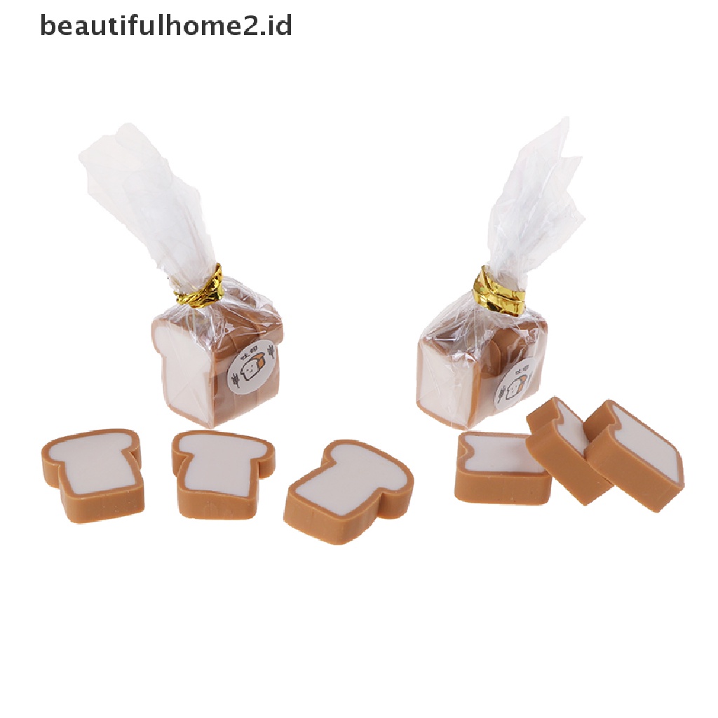 (Beautifulhome2.Id) 4pcs / Set Mainan Miniatur Roti Panggang Skala 1: 12 Untuk Aksesoris Dapur Rumah Boneka