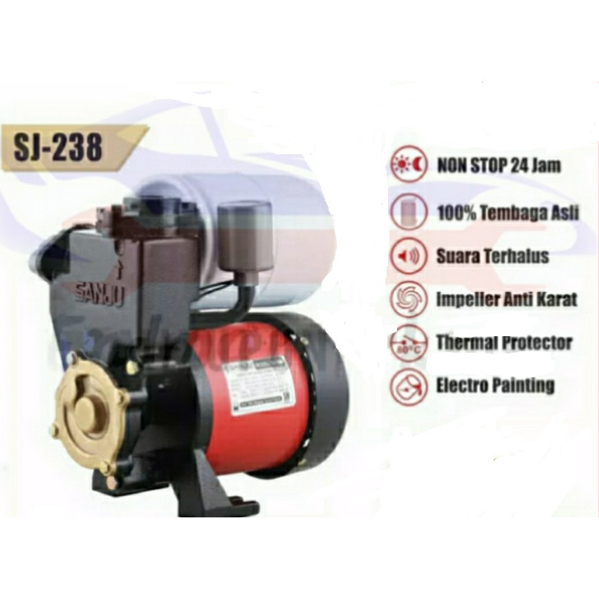 MAXPUMP SJ-238 Pompa Air Rumah Tangga Sumur Dangkal 220Volt 200Watt Otomatis Mesin Pompa Air POMPA SUMUR DANGKAL