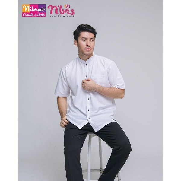 KOKO PUTIH DEWASA NIBRAS NK 57 / KOKO PUTIH LENGAN PENDEK / KOKO DEWASA / ORIGINAL NIBRAS 100%