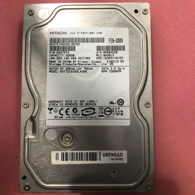HDD PC HITACHI 320GB