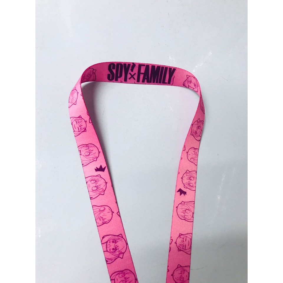 Lanyard Anya Forger Face Chibi Pink Anime Manga SPY X Family