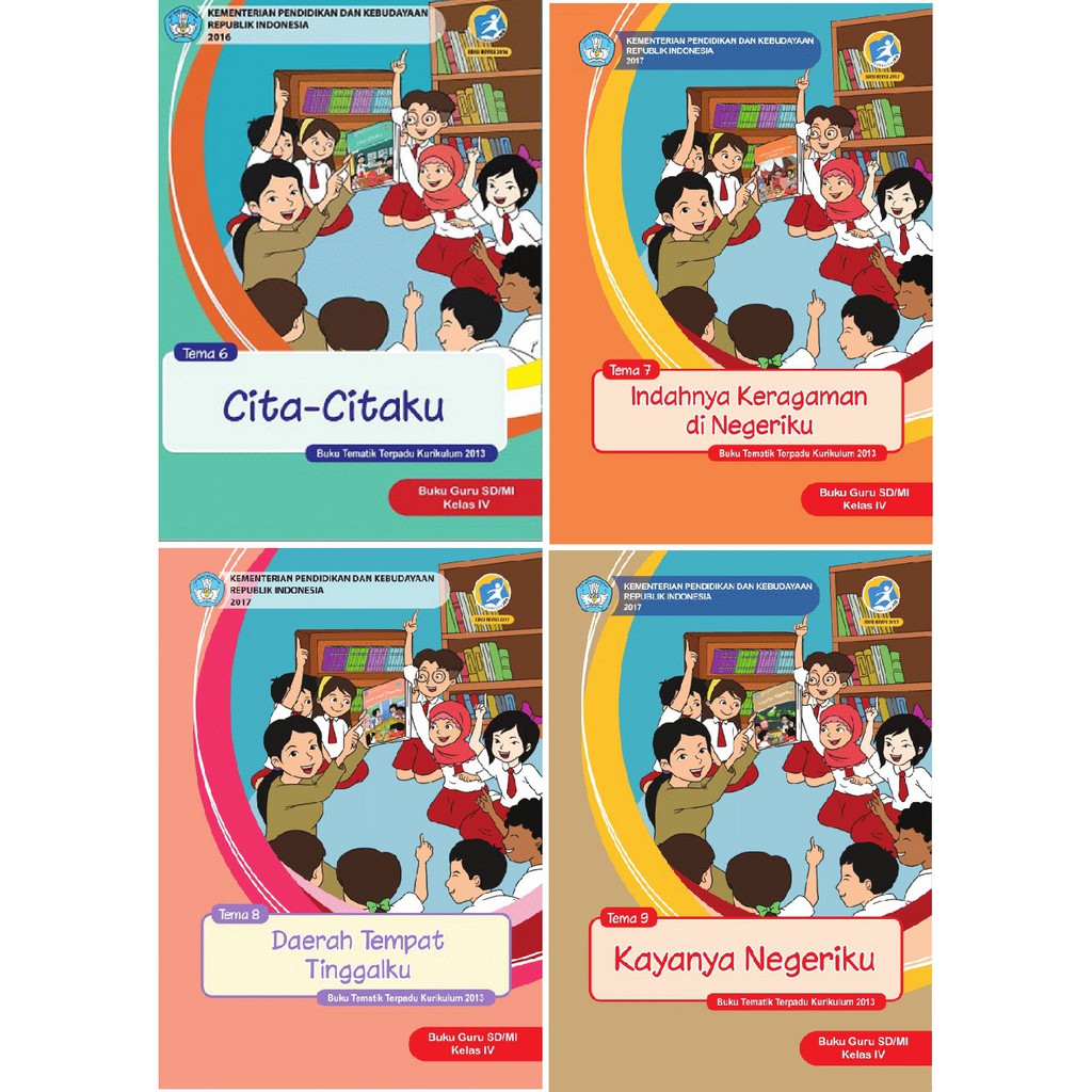 Buku Guru Tematik SD Kelas 4 Tema 6,7,8,9 Shopee Indonesia