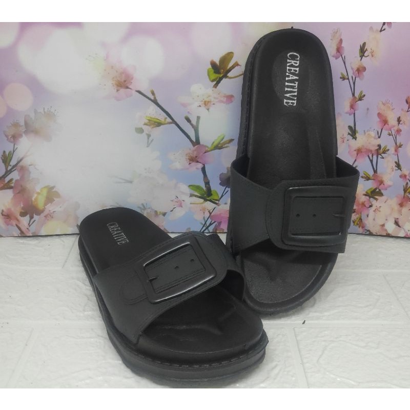 SANDAL SLIDE IMPORT CREATIVE 36-40 anti air anti patah