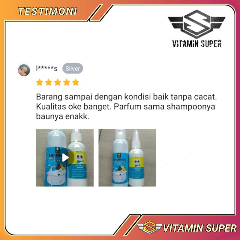 Shampoo Kucing Premium | Shampoo Anti Kutu, Anti Jamur, Anti Flea dan Tick Super Wangi