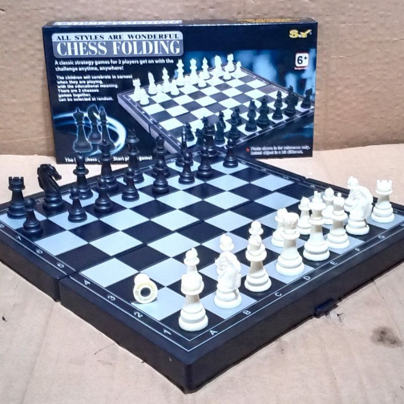 Catur Magnetic Internasional Portable | Papan Catur Dewa Kipas