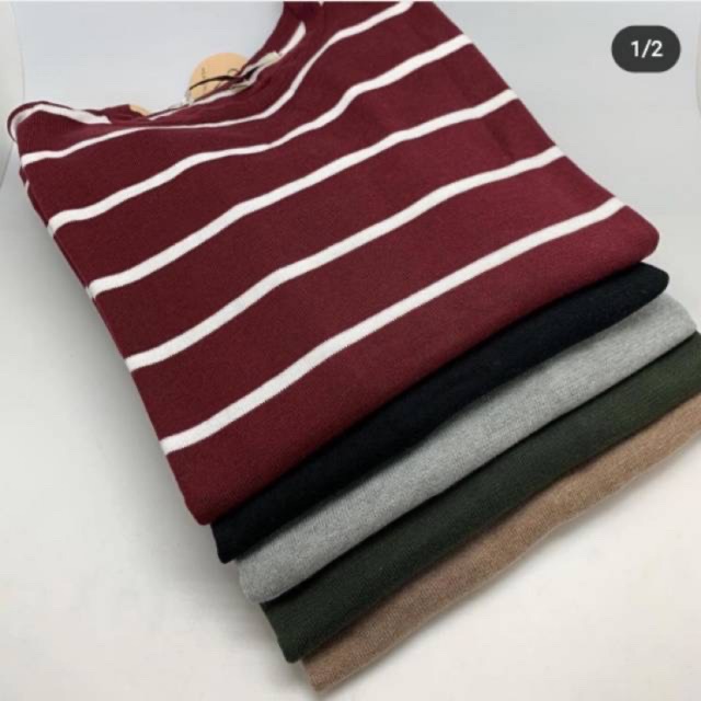 Heaven Lights Stripes Cotton Sweater