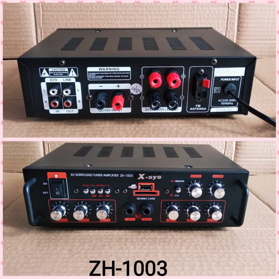 AMPLI X-SYS ZH1003 USB MP3 MMC CARD ZH-1003 ZH1004