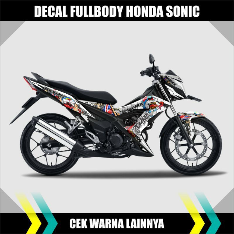 decal motor Honda Sonic / Sticker motor Honda Sonic 150 fullbody / decal motor Honda Sonic