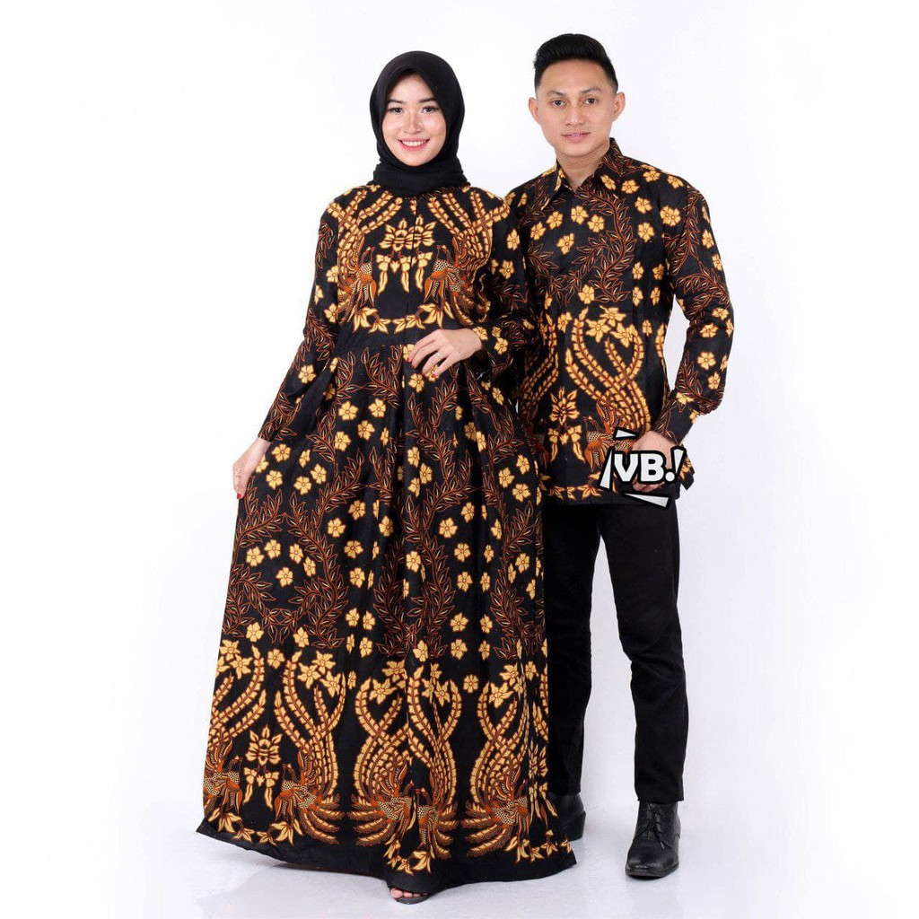 Couple Batik Gamis / Dress Batik Couple