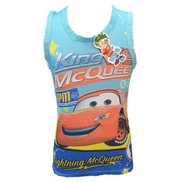 2pcs Kaos Singlet Anak Cowok Motif karakter 3D Tanktop Tali Lebar Anak Cowok Karakter Size M L XL