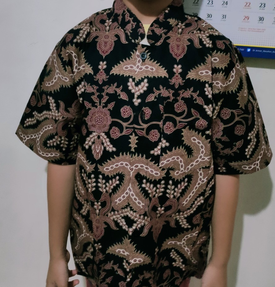 Couple Batik Ayah Dan Anak Bahan Katun Halus Primisima 40s