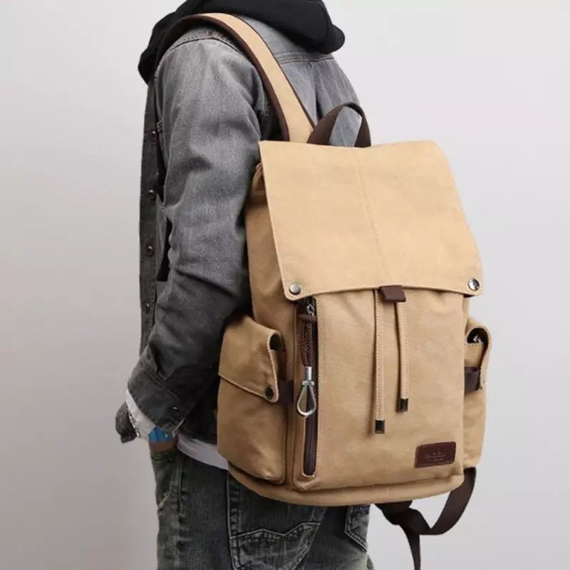 Ransel Canvas Polofelix Original Tas Punggung Pria Wanita Kuliah Kerja | Shopee Indonesia