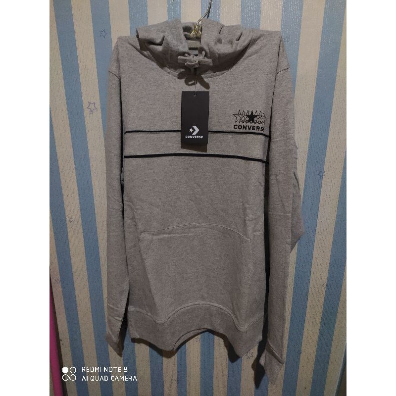 Hoodie Converse all star grey