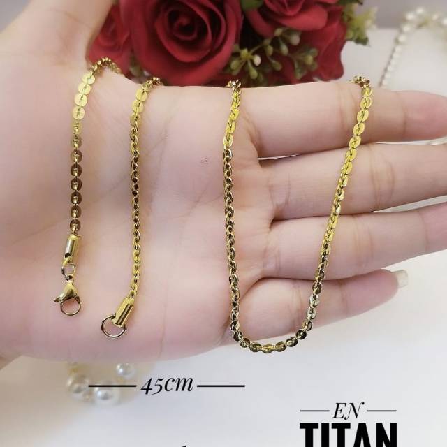 Titanium rantai kalung 2819c