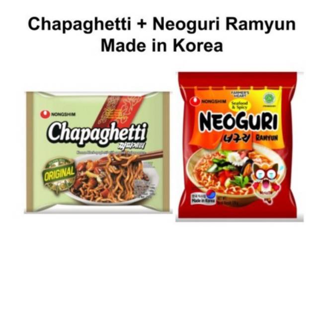 

Paket Chapaghetti + Neoguri Ramyun Chapaguri Made in Korea Ramdon Parasite Movie