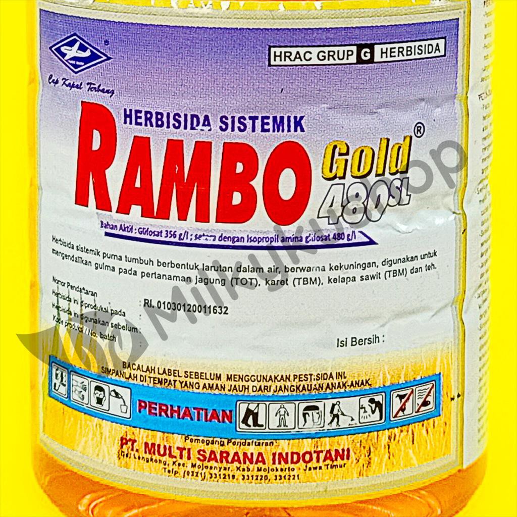 RAMBO GOLD 480 SL 500 ML HERBISIDA PEMBASMI RUMPUT GULMA