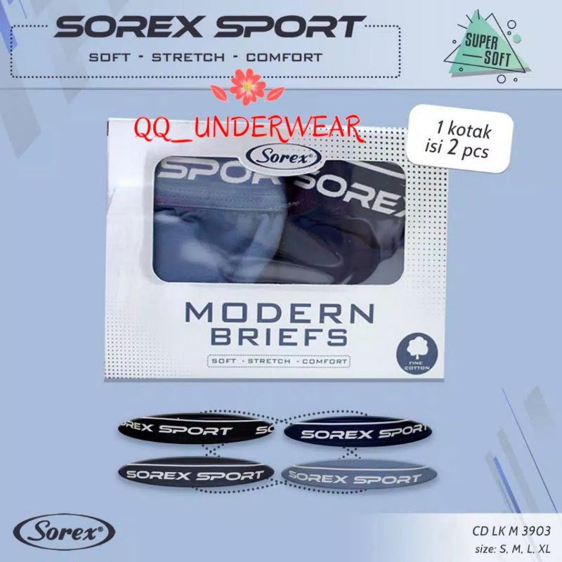 CD CELANA DALAM SOREX PRIA SEGITIGA/CD SOREX LAKI SPORT SUPER SOFT (1pcs)