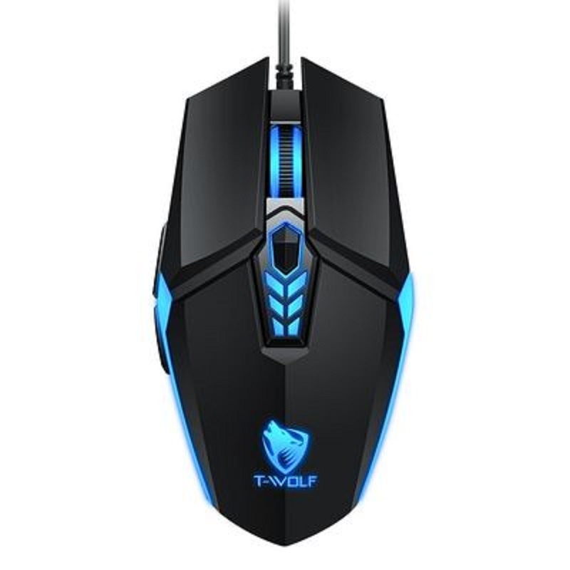 Mouse Kabel Thunder Wolf G510 Gaming Mouse Colorful Breathing Light Glowing Kompetisi Elektrik Wired Ergonomics Mouse Gaming Komputer