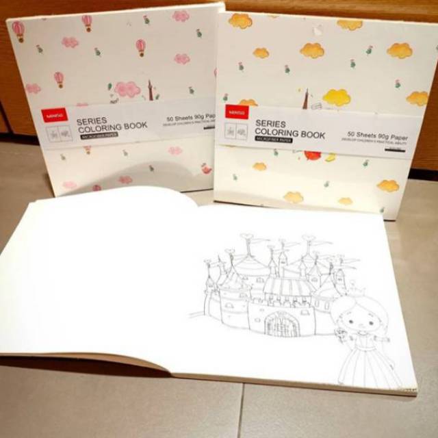 Download Miniso Coloring Book Buku Mewarnai Buku Anak Buku Belajar 50 Sheets Shopee Indonesia