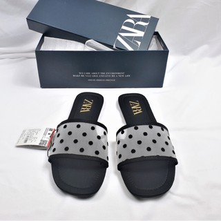  Zara  Polkadot Flat Slip Sandal  Shopee  Indonesia