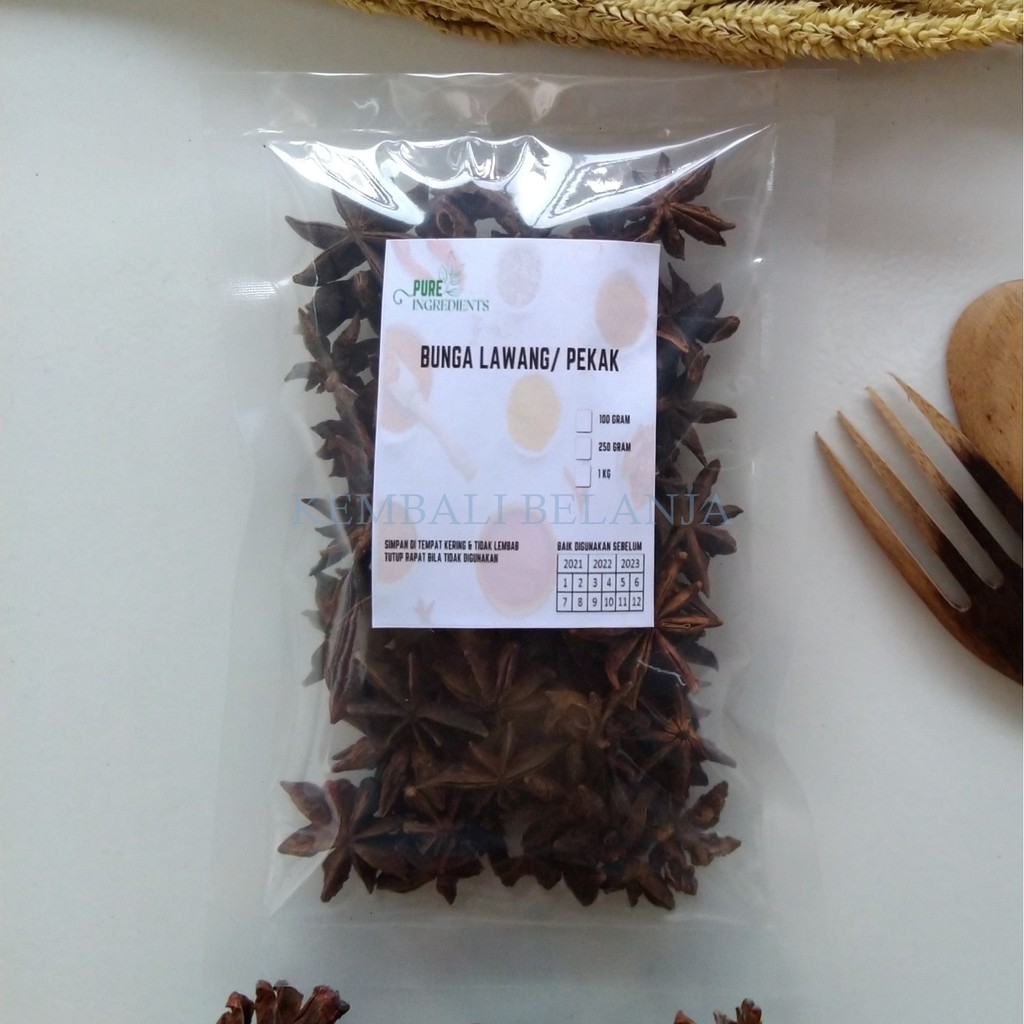 Pekak/ Bunga Lawang/ Star Anise 250 Gram