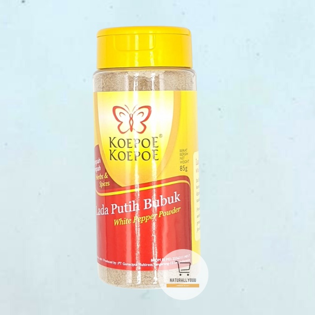 Lada Putih Bubuk Cap Kupu-kupu 85gram Koepoe Koepoe Lada Bubuk Putih
