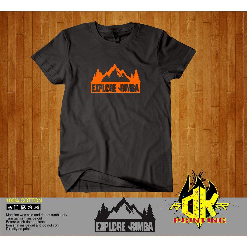 KAOS TSHIRT EXPLORE RIMBA/ BAJU EXPLORE GUNUNG