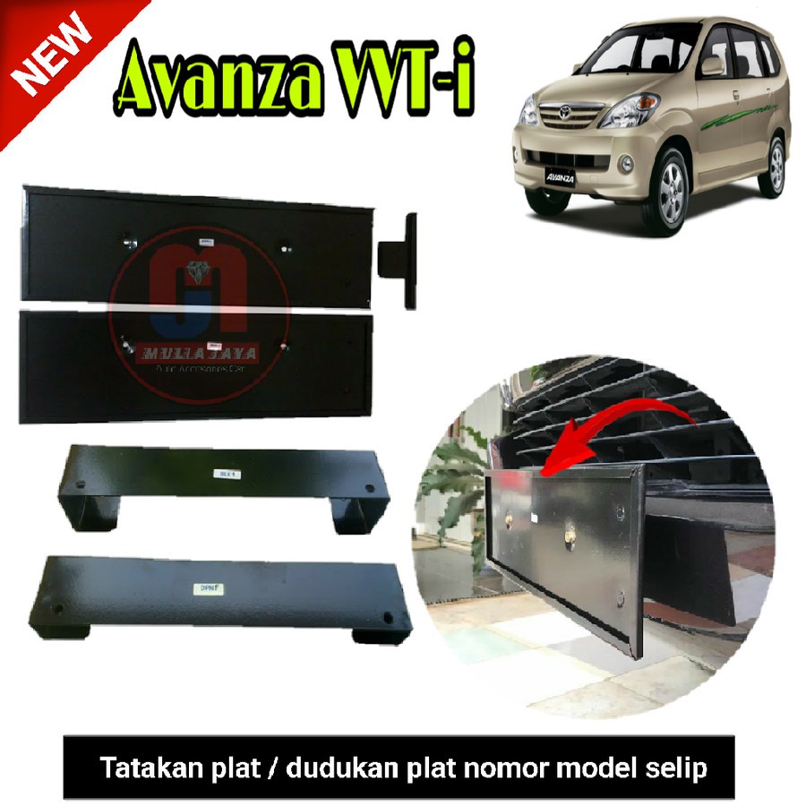 Tatakan/dudukan plat no mobil Avanza vvti