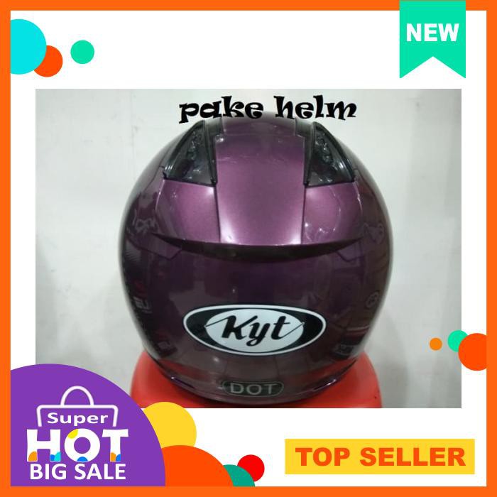 HELM KYT DJ MARU SOLID DEEP PURPLE UNGU DJMARU