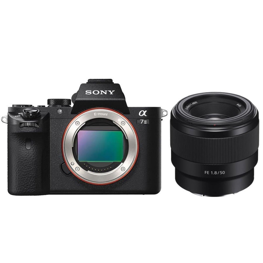 SONY ALPHA A7 MARK II BO + LENSA SONY FE 50MM F 1.8