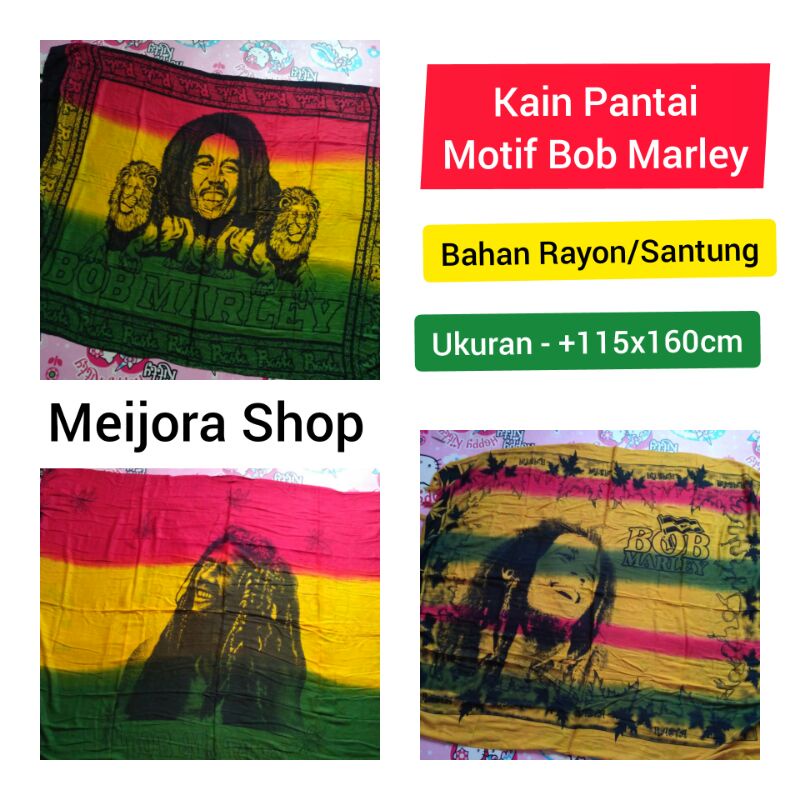 kain sarung pantai bali bob marley