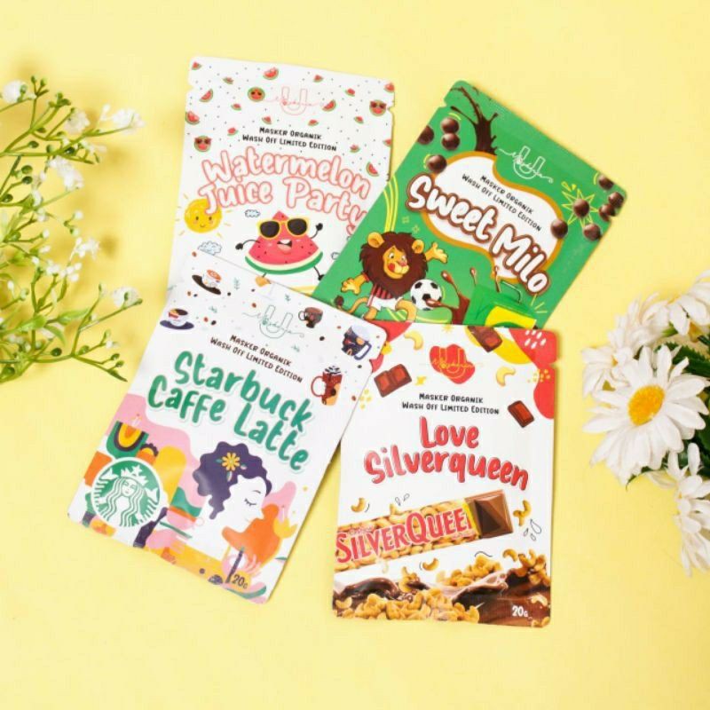 [Distri Resmi]Masker Organik Snack Series Limited Edition Umaskerin