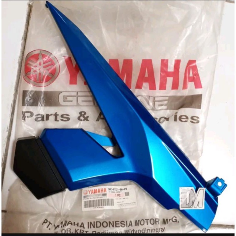 COVER SAMBUNGAN BODY KANAN JUPITER MX NEW 135 BIRU ORIGINAL YGP
