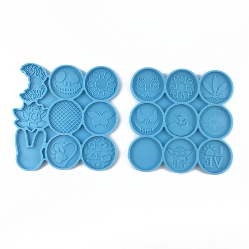 Glitter Mobile Phone Grip Epoxy Resin Mold Phone Socket Decoration Silicone Mould Handmade DIY Crafts Jewelry Casting Tools