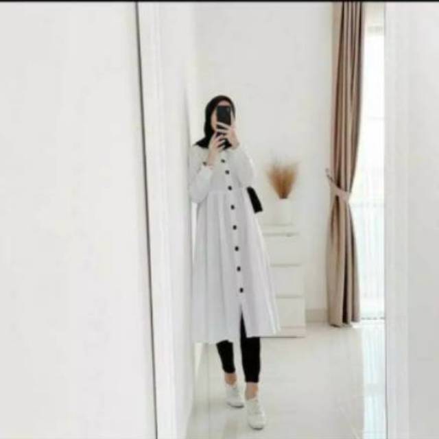 Kemeja tunik dzuvia real pict