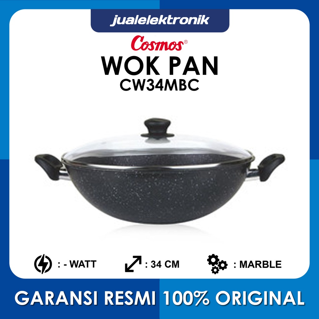 Cosmos Wok Pan Marble 34cm Cover – CW34MBC