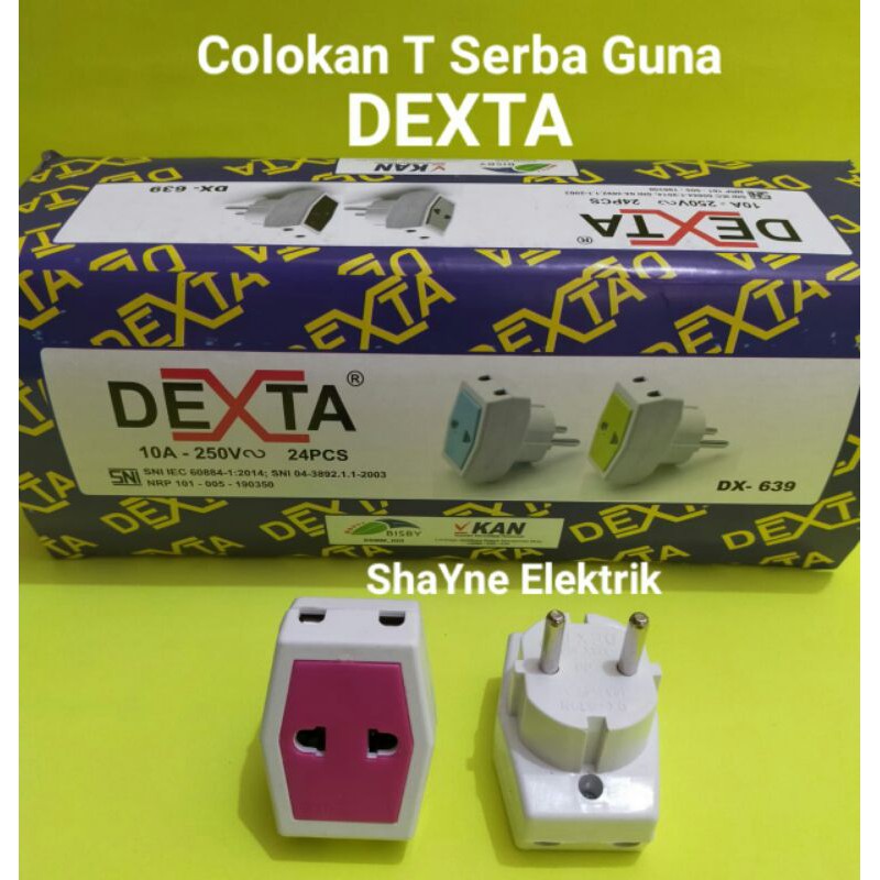 Steker T Multi Dexta / Colokan T Mini Murah