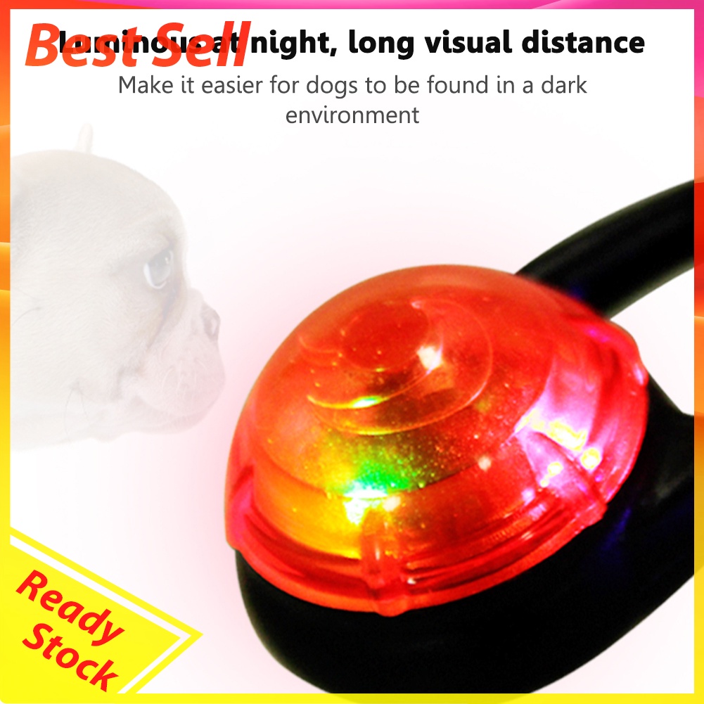 LED Luminous Lights Reflector Removable Safety Warning Kid Shoes Clip Light