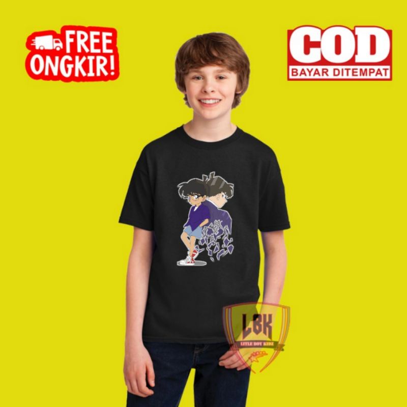 KAOS ANAK DETECTIVE CONAN / BAJU ANAK DETECTIVE CONAN / BAJU KAOS ANAK DETECTIVE CONAN TERBARU