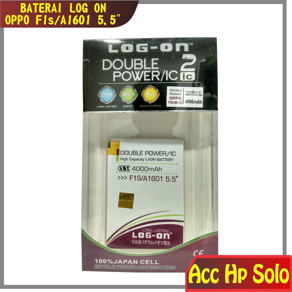 Baterai Batere Oppo F1S A59 A1601 Double Power IC Protection