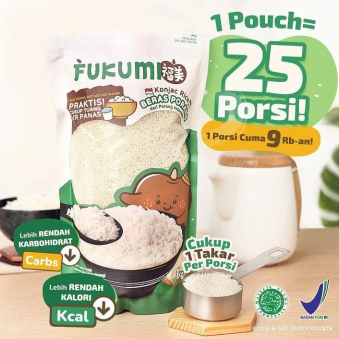 

fukumi beras porang 1 kg / konjac rice